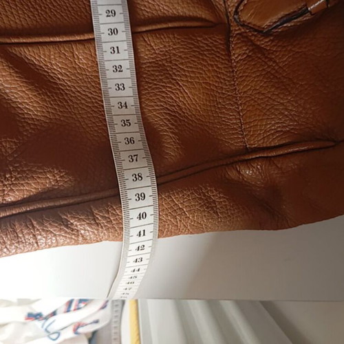 NAK leather shoulder bag used, brown