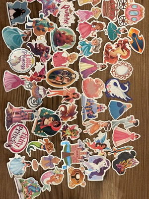 Princess stickers like new, pack of 50 pieces