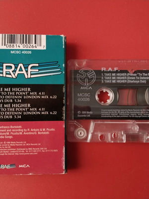 RAF Take Me Higher single cassette used, electronic