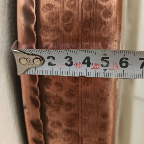 OLD BRONZE TRAY WITH HAMMERED DESIGN