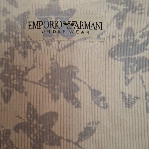 Emporio Armani women's tank top like new, white and blue, size S