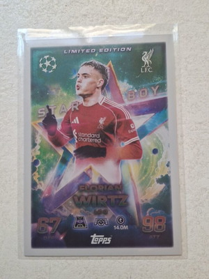 Florian Wirtz Starboy Topps limited edition κάρτα