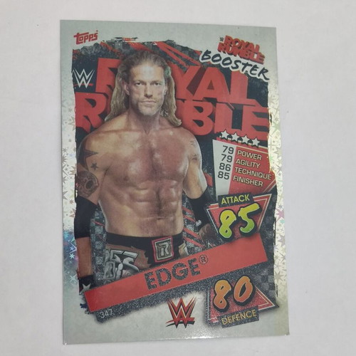 2021 Topps WWE Slam Attax Edge Royal Rumble Booster card #347 foil