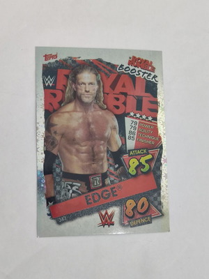 2021 Topps WWE Slam Attax Edge Royal Rumble Booster card #347 foil