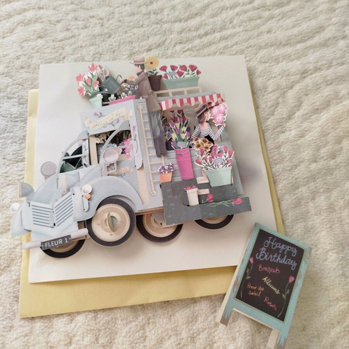 3D birthday card new with envelope