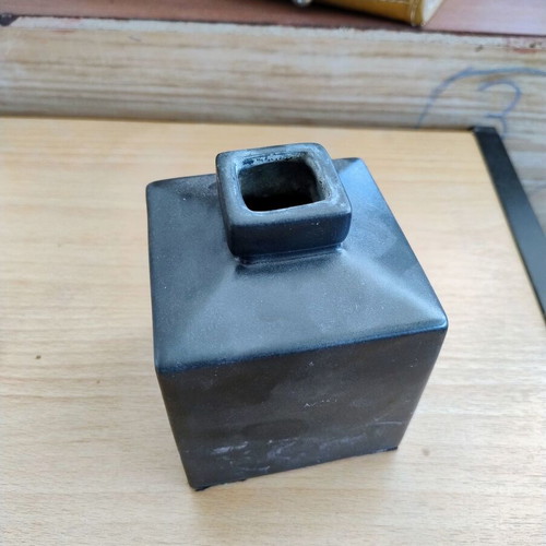 Minimal ceramic vase used, 12 cm height