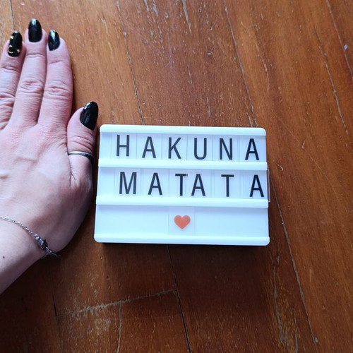 Decorative lightbox like new with removable letters and symbols