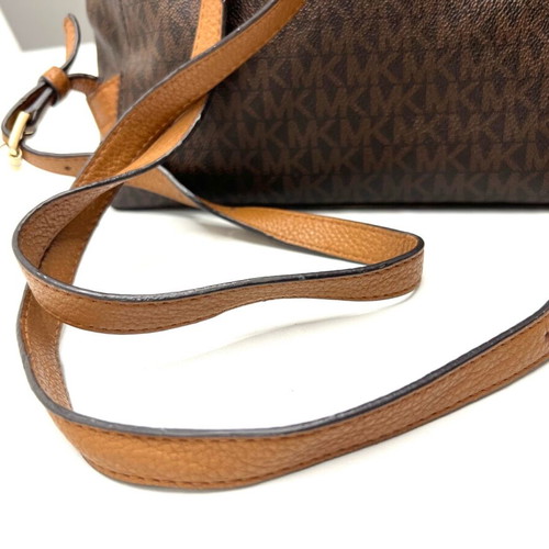 Michael Kors Rhea кафява платнена раница употребявана