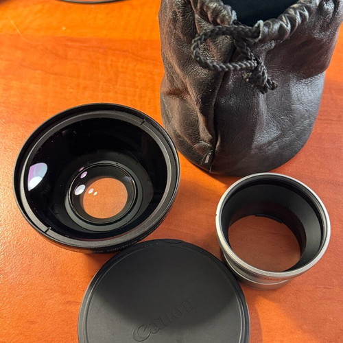 Canon Wide Converter WC-DC58N 0.7x and Lens Adapter LA-DC58D like new