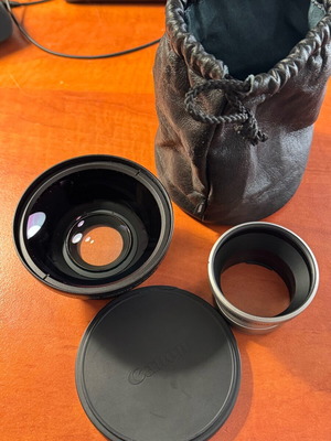 Canon Wide Converter WC-DC58N 0.7x and Lens Adapter LA-DC58D like new