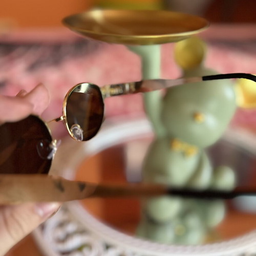 Women's sunglasses like new with rhinestones, multicolor and silver