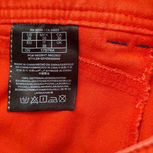 Guess women's red shorts large like new