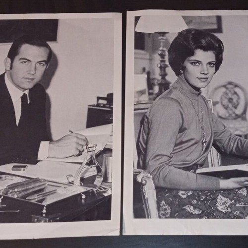 Posters Konstantinos and Anna-Maria Greek royal family used, 29x21 cm