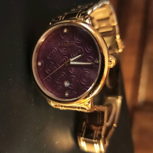 Vogue watch pink gold refurbished women's