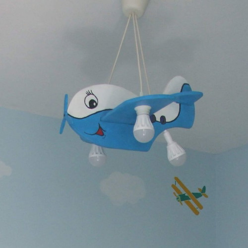 Handmade children's lamp used with 3 sockets for bulbs