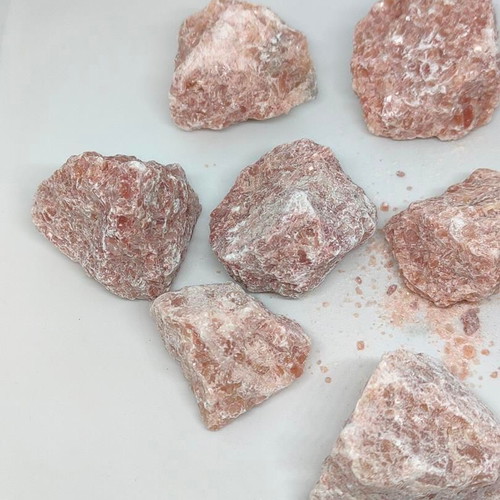Sunstones pack of 10 like new natural crystals for meditation and jewelry