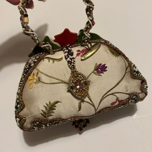 Floral clutch like new, multicolored handbag