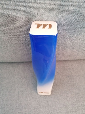 Porcelain decorative vase Alicja Glass Poland like new, blue and white