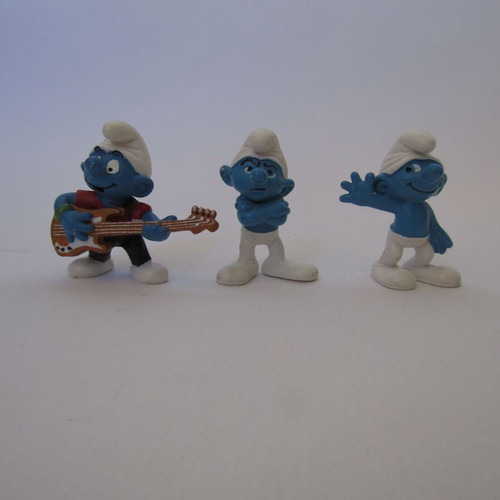 Smurfs Peyo Schleich figures set of 3 used