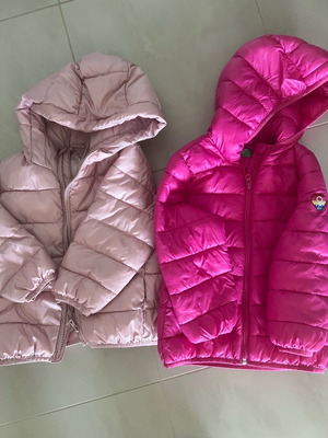 Children's jackets used, size 3-4, Zara and Benetton pink
