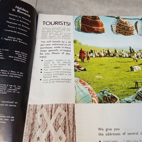 Holidays in Romania travel guide used, 1960s edition
