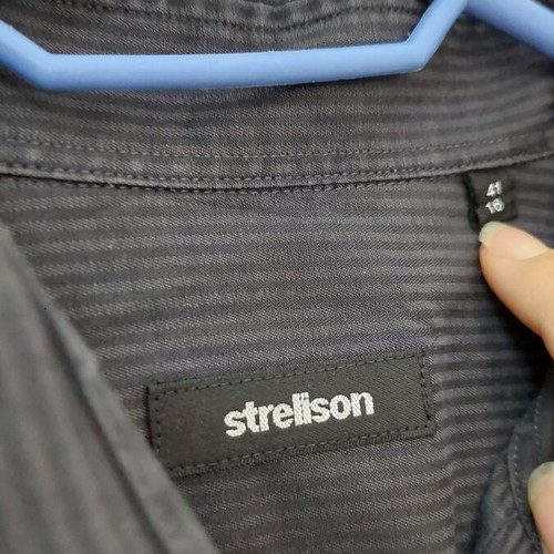 Strellson men's shirt size L like new, black and gray