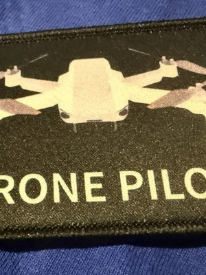 Velcro Drone Pilot Patch like new