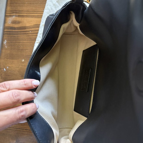 Jacquemus Bambimou black leather shoulder bag like new