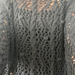 ZARA knitted perforated blouse
