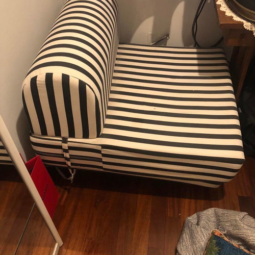Armchair that converts to bed like new