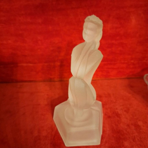 Nude Clear Crystal Girl Like New, Pure White Crystal from France