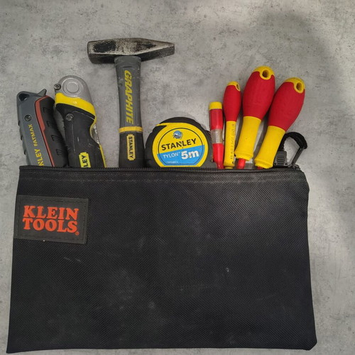 Stanley Tools Set in Klein Tools Case used