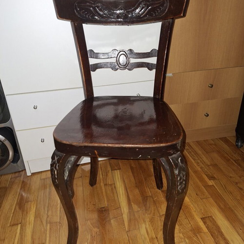 Spanish chair used with carving