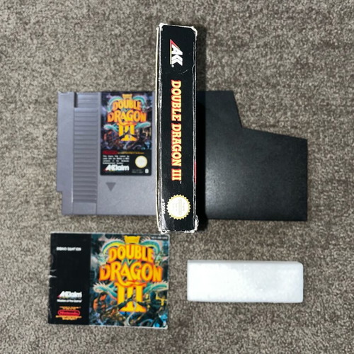 Nintendo NES Double Dragon 3 game used with cartridge, box and manual