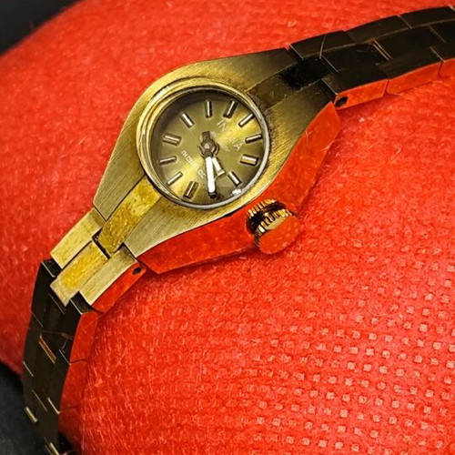 Inora de Luxe women's watch new, gold plated vintage mechanical