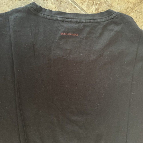 Hugo Boss T-shirt medium used, black, Boss Orange