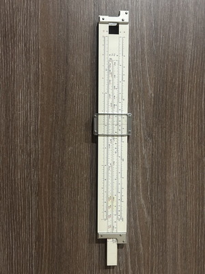 Hemmi 250 Slide Rule bamboo like new