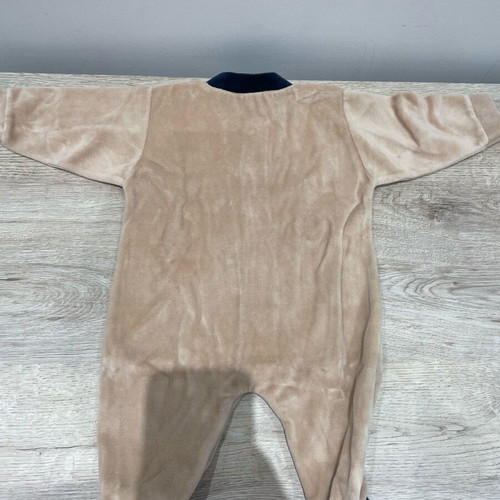 0-3 months Velour romper for baby boy