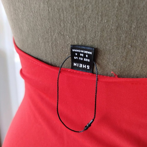 Shein dress red new, size S