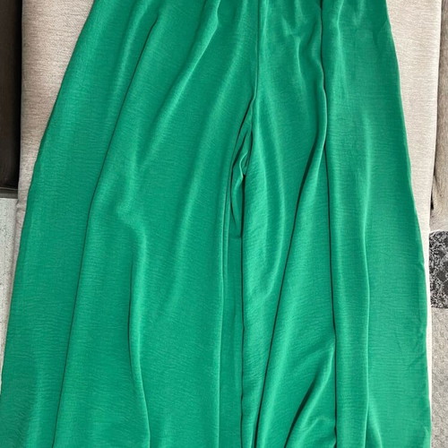Plus size Shein pants green, new, high waist