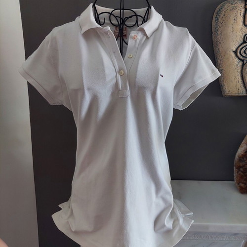 Tommy Hilfiger Denim Polo Shirt white large like new