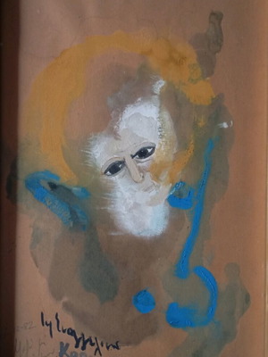 Mixed technique painting used by I. Korakianitou-Evangelinou