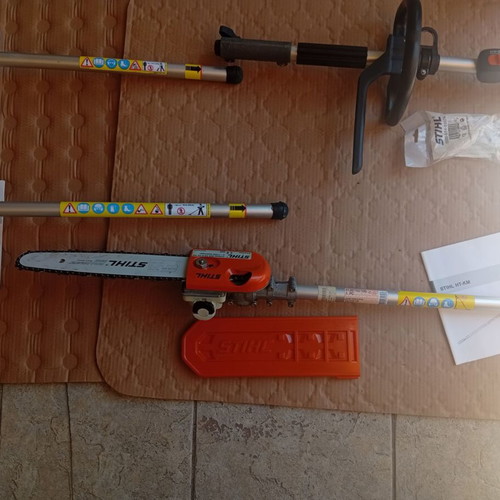 Stihl Kombi KM 90 R professional set like new with 3 attachments and accessories