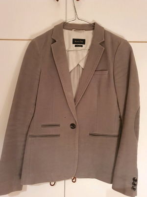 Massimo Dutti women's velvet jacket like new, gray, size S