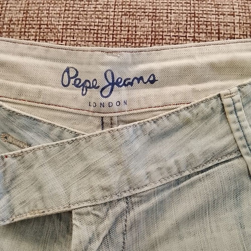 Pepe Jeans women's denim bermuda shorts used, light blue, size XS-S