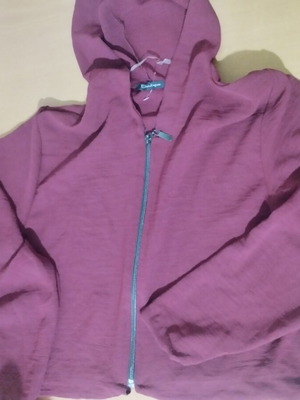 Shirt-style cardigan new, burgundy color