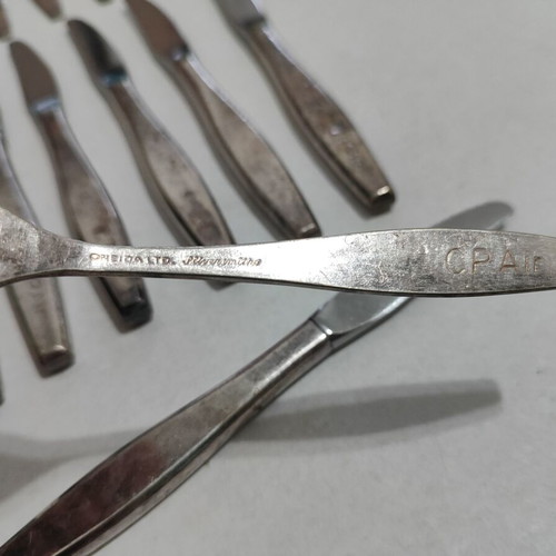 Vintage Canadian Pacific Airlines CP Air cutlery set used