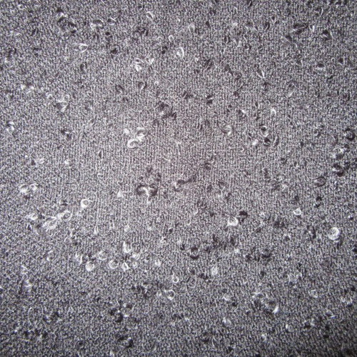 Wool fabric whole wool boucle type black new