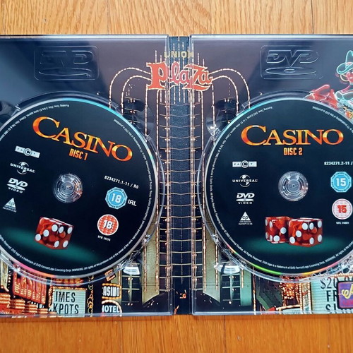 Casino DVD μεταχειρισμένο, 2 δίσκοι, χωρίς ελληνικούς υπότιτλους