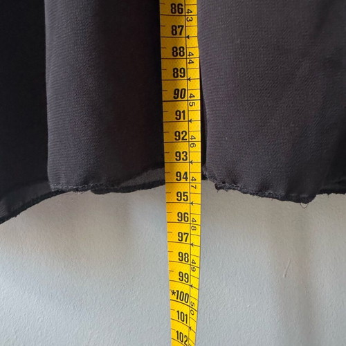 Evening dress black like new, chiffon with inner lining, size S